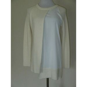 Crea Concept Sweater Asymmetric Crossover Ivory - Size M?- EUC